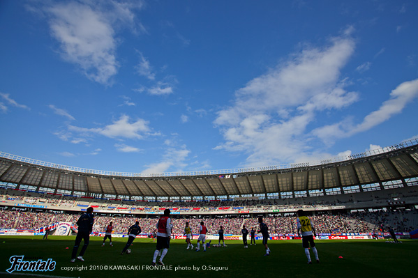 試合前のウォーミングアップ