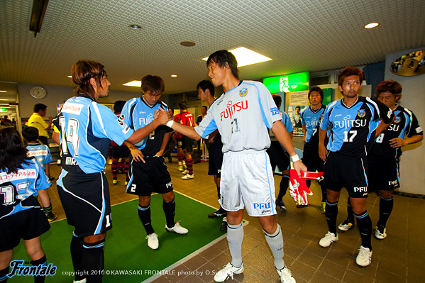 試合前の選手達