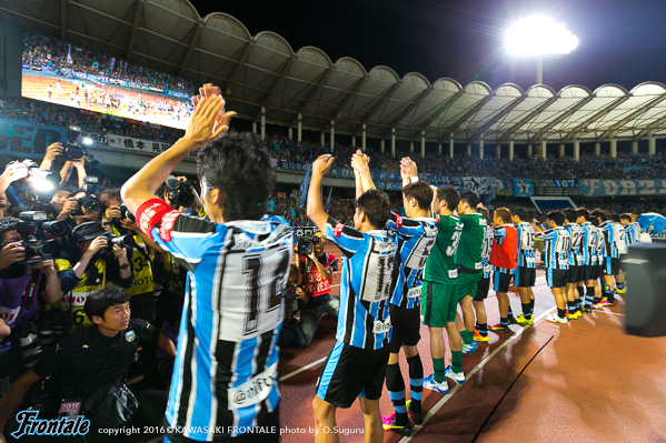 しかし首位の鹿島も勝利したため、1stステージは2位という結果に終わった